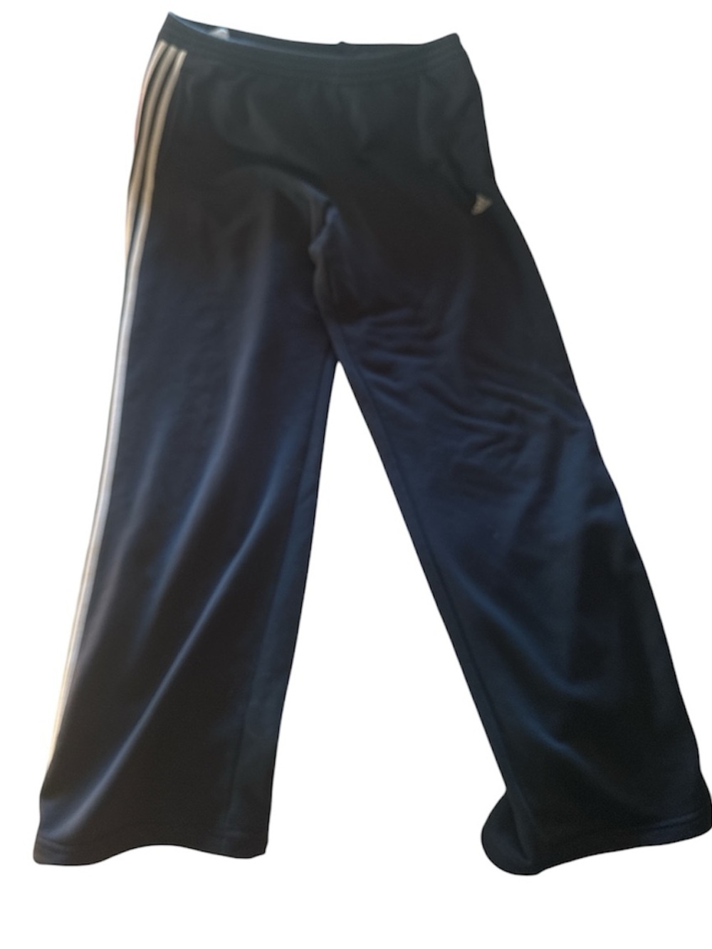 adidas Black Track Pants with White Triple Stripes